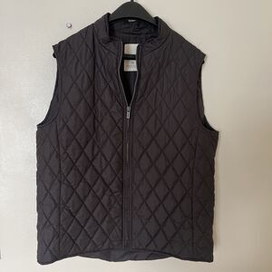 Atelier Scotch Amsterdam Couture Quilted Puffer Vest, Dark Espresso- Men’s XL/52